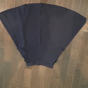 Navy, high waisted formal skirt (with pockets!)